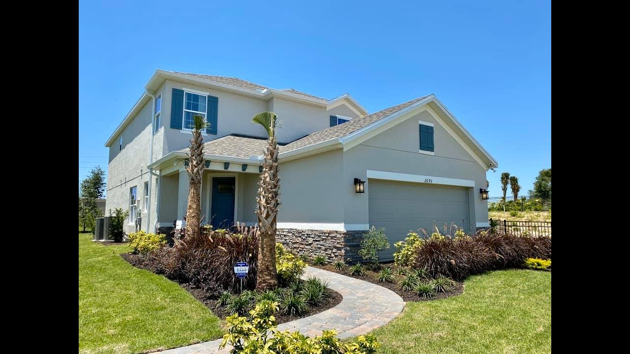 Clermont New Model Homes Crestview by Taylor Morrison Anastasia Model YouTube