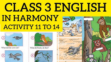 STD 3 ENGLISH | IN HARMONY | ACTIVITIES