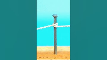 Technique for Tying Ropes to Nails #handyman