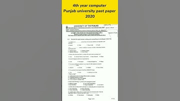 4th year computer pu past papers #shorts #short #viral