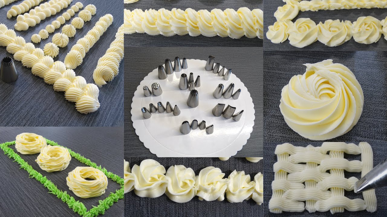 !Как пользоваться основными насадками в кондитерских изделиях❗!