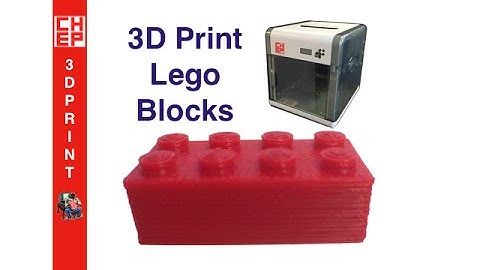 3D Print Lego Blocks on a Davinci 1.0 Printer - Video #034