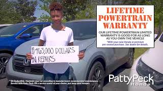 Patty Peck Honda Lifetime Powertrain Warranty Facts