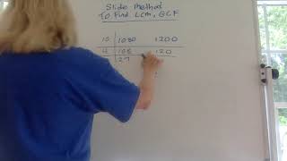 Slide Method to Find LCM and GCF