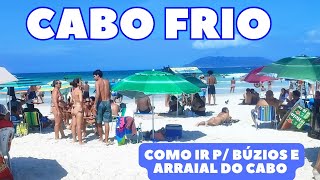 CABO FRIO HOJE 01/05/26 ☀️ 🏖️ PRAIA DO FORTE COMO IR PARA BÚZIOS E ARRAIAL DO CABO 🇧🇷