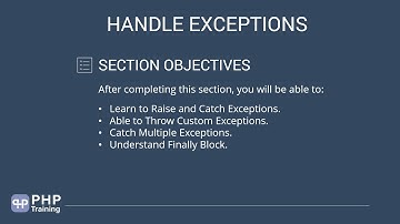 Handling Exceptions with PHP
