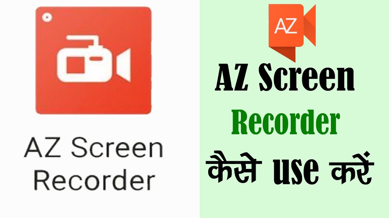 AZ Screen Recorder Kaise Use Kare || How To Use Az Screen Recorder || Az Screen Recorder
