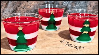 GELATINAS DE NAVIDAD CON ARBOLITO DE GELATINA🎄Fácil Paso a Paso🎅 Para Mesa de Postres o Negocio