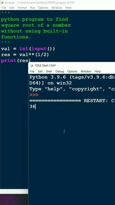 How to find Square Root In Python | Without Built-in functions. - YouTube