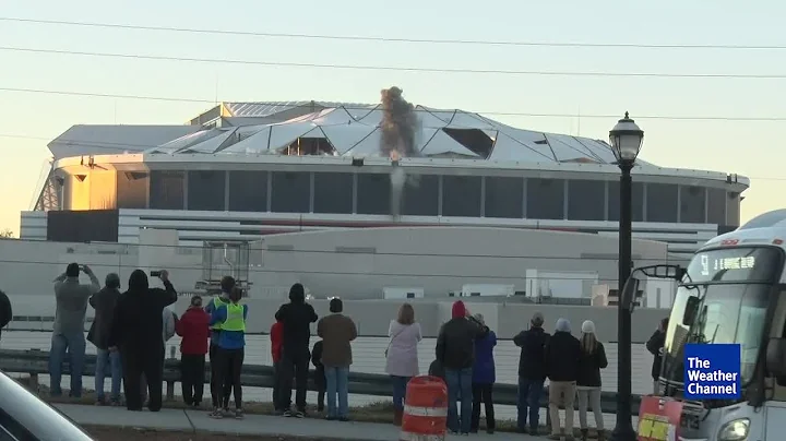MARTA bus blocks feed of Georgia Dome implosion at...