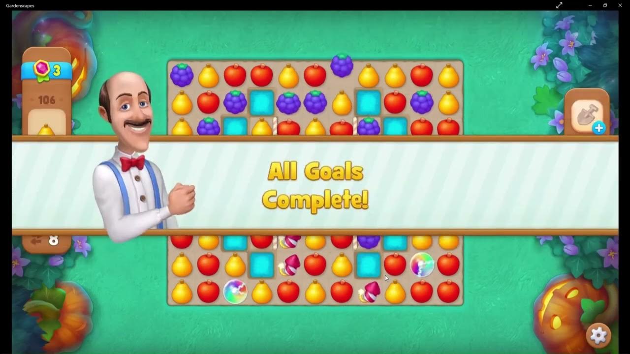 Gardenscapes NEW UPDATES LEVEL 105110 GAMEPLAY ALL LEVELS PLAYING