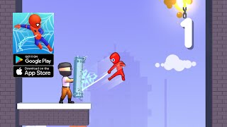 Web Master: Stickman Superhero - Level 1 ~ 27 - Gameplay Walkthrough Part 1 (Android, IOS) screenshot 5