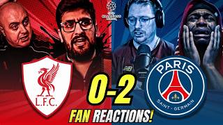 Liverpool Fans Fuming Reactions To Liverpool 0-2 Psg Champions League Fan Reactions