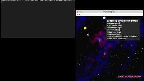 UC Berkeley CS 61B Project 0 Gold Points – Controllable Spaceship