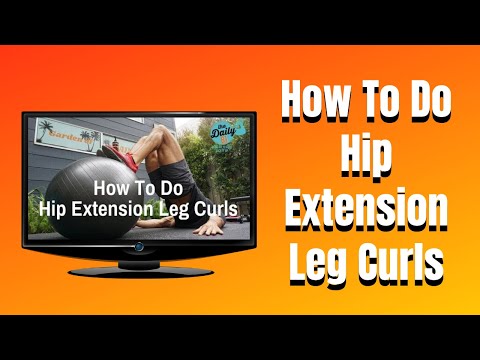 How To Do Stability Ball Hip Extension Leg Curls hamstrings Been Workout | BJ Gaddour