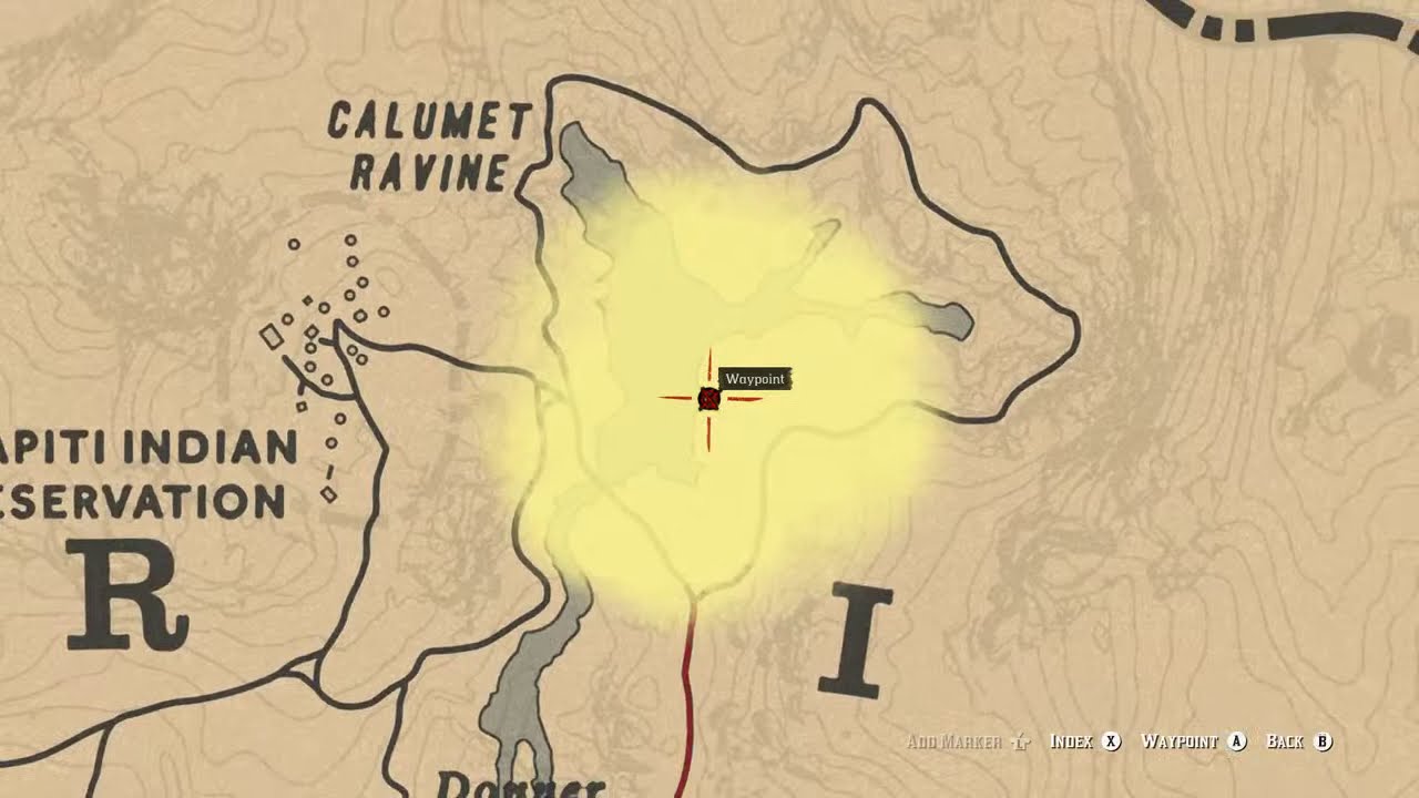 Карта сокровищ рдр 2 ущелье калюмет