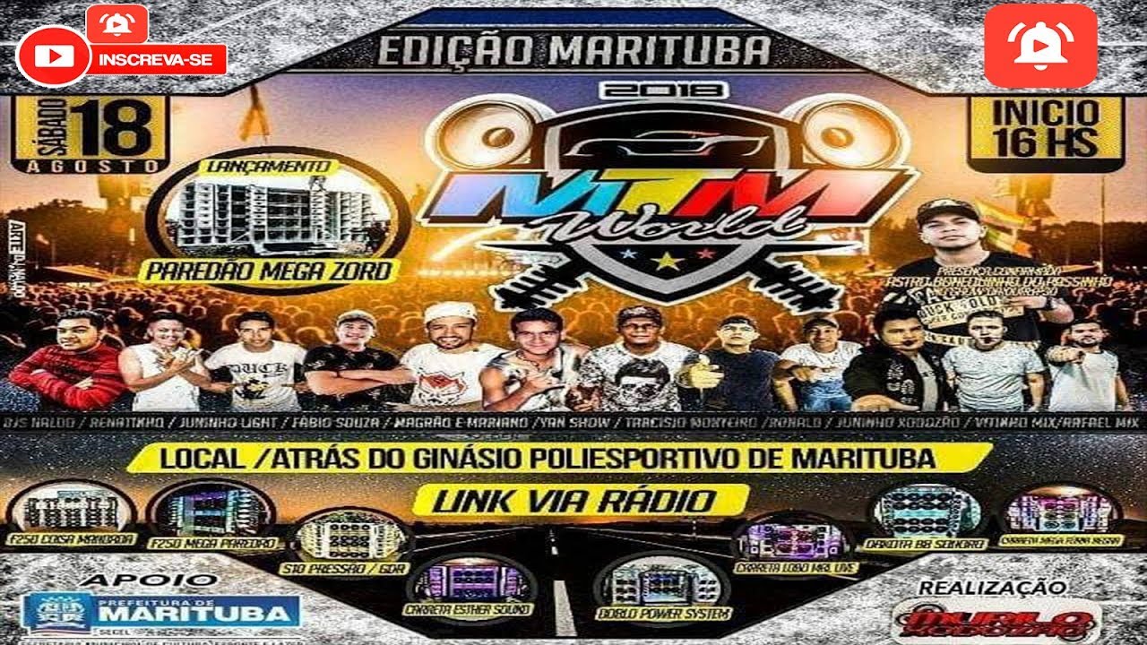 CD AO VIVO MTM BRASIL MARITUBA DJ RONALD 18/08/2018