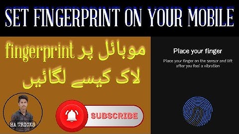 SET FINGERPRINT LOCK ON YOUR MOBILE | TECNO CAMON 17 FINGERPRINT LOCK | HA REAL TRICKS | HUSNAIN ALI