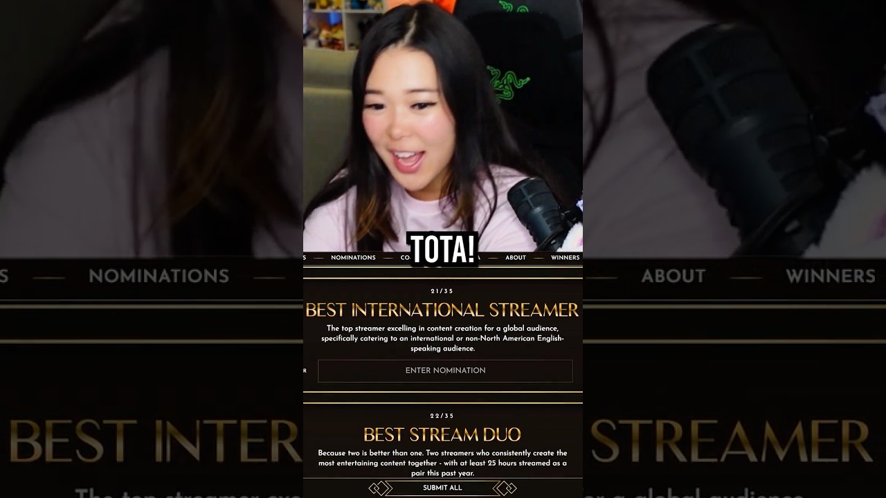 Эмили голосует за Тоту как за лучшего международного стримера ❤️‍🩹🥹
