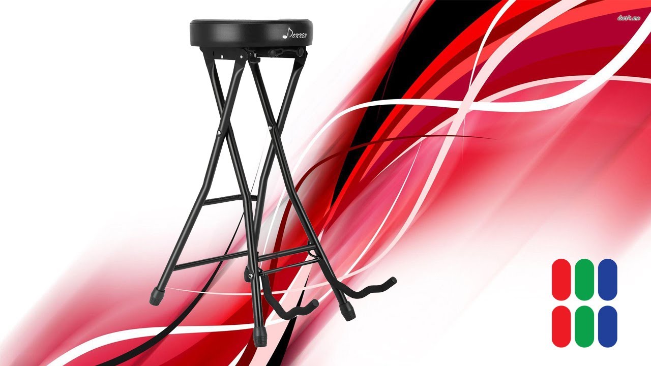 Poggiapiedi Per Chitarra Regolabile Donner - Pieghevole Con Base Antiscivolo