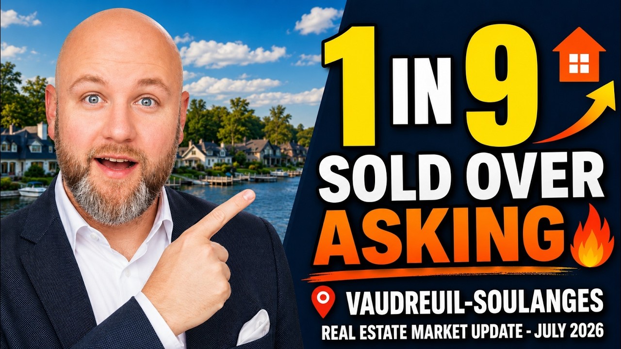 Vaudreuil-Soulanges July 2026 Market Update : Sales Down 17%, Yet 1 in 9 Sold Over Asking 🔥