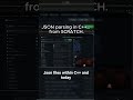 Json parsing in c++ from scratch. #programming #coding #cpp #json