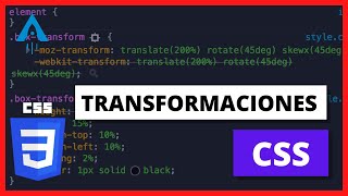 ➡️ ¿QUÉ SON LAS TRANSFORMACIONES DE CSS ✅ EXPLICACIÓN CSS3 2022 📕 DICCIONARIO 2023 ESPAÑOL