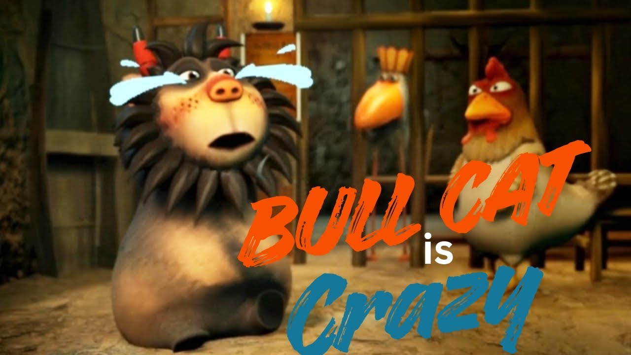 Bull Cat King Lion vs Tiger Cartoon 🦁🐯😂 | Funny hilarious animated series Animal Animation 