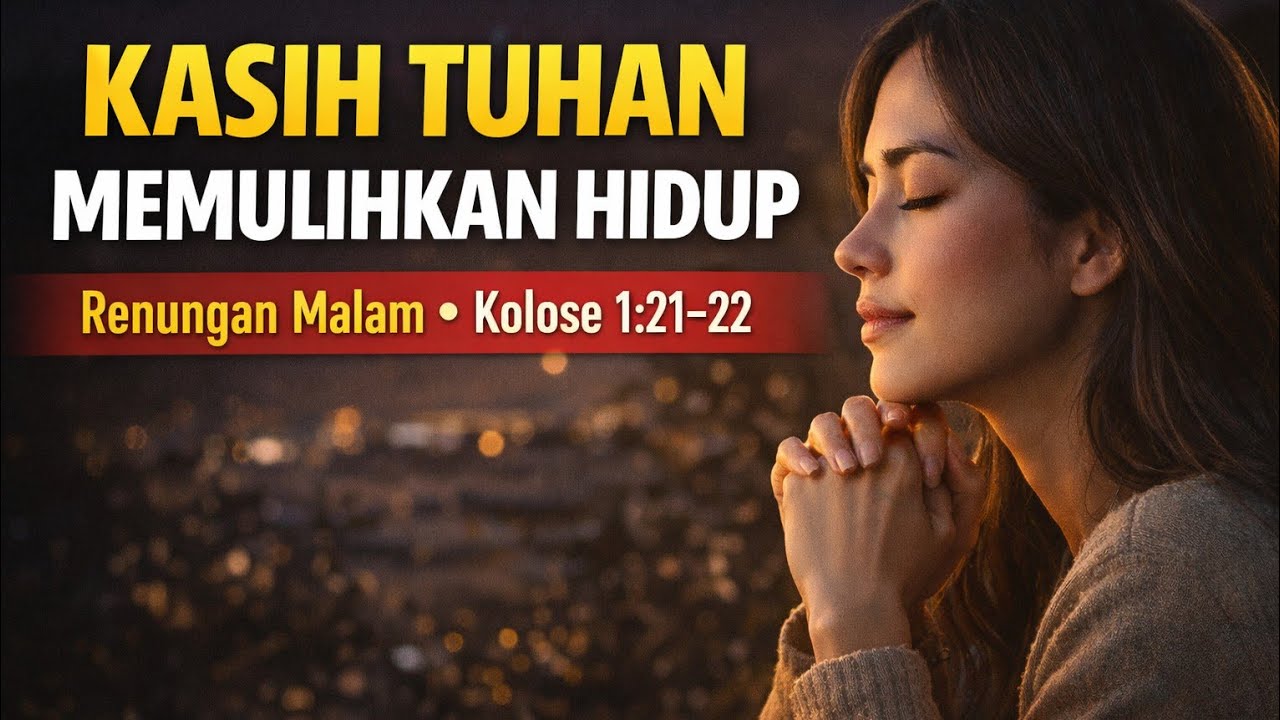 KASIH TUHAN MEMULIHKAN HIDUP | Renungan Malam - Kolose 1:21–22