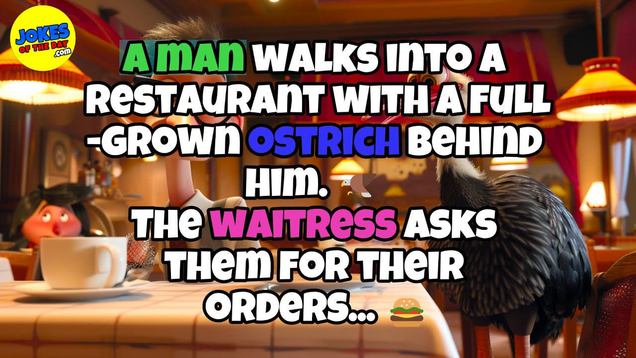 🤣 𝗙𝗨𝗡𝗡𝗬 𝗝𝗢𝗞𝗘 👉 Mężczyzna wchodzi do restauracji z dorosłym…