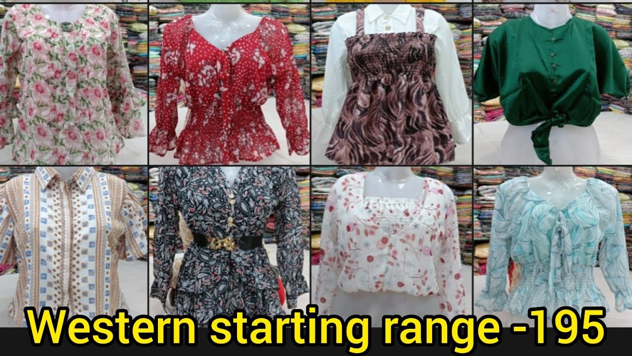 Western wear wholesaler in Kolkata/tops,one piece,bodycorn, smokey, jumpsuit,croptop/ RS fashion.