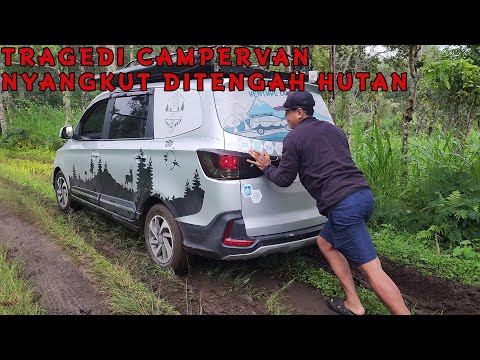 CAMPERVAN TERPEROSOK! Ban Rusak & Tanah Basah Bikin Perjalanan Kelokasi Camping Hampir GAGAL !!!