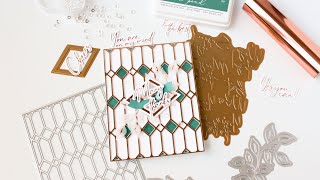 How To Hot Foil A Die Cut With The Pinkfresh Studio Solid Hot Foil Plate