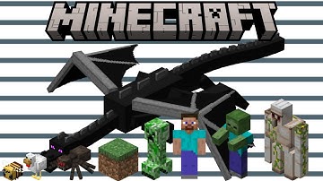 Minecraft Mobs Size Comparison