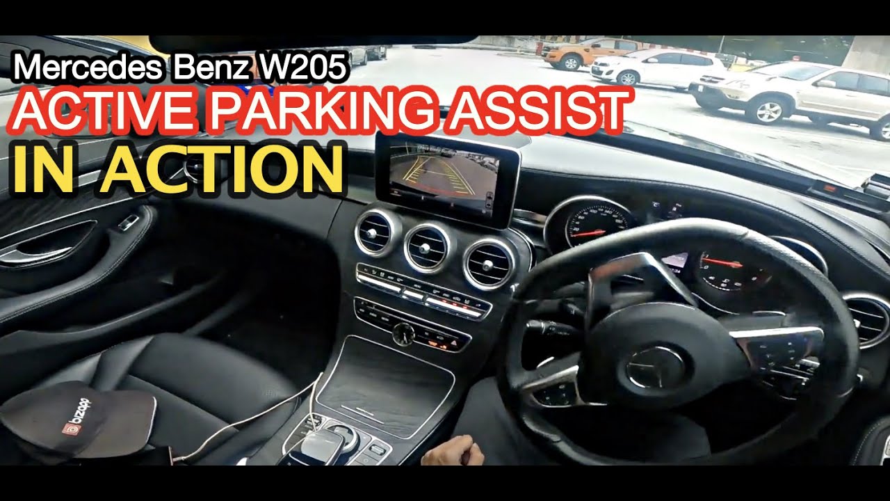Mercedes W205 Active Parking Assist Demonstrasi "L" parking & side