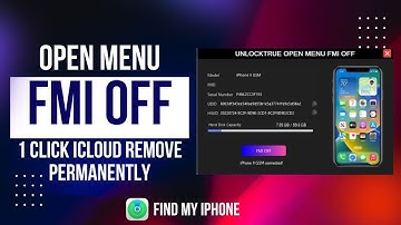 FMI OFF | Remove iCloud Open Menu Permanently | All iOS - iPhone & iPad