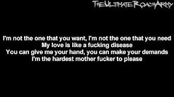 Papa Roach - I Almost Told You That I Loved You  Lyrics on screen} HD
