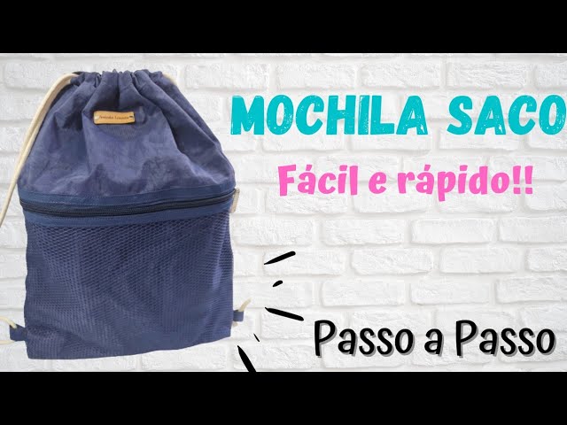 Mochila saco rápida e fácil! 