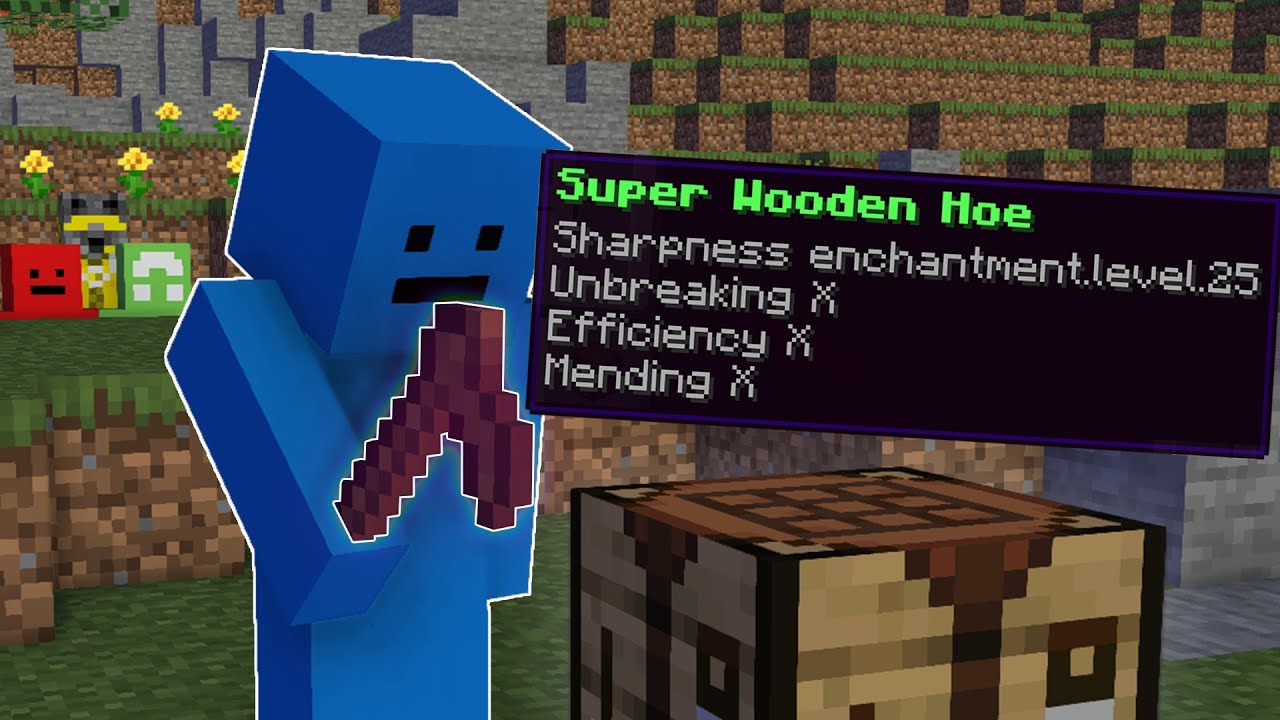 Minecraft Manhunt, But Wooden Tools Are Secretly OP!