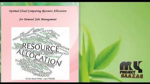 Optimal Cloud Computing Resource Allocation for Demand Side Management