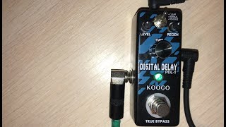 Koogo Digital delay (Rowin LEF-3803 Pure Echo) Demo