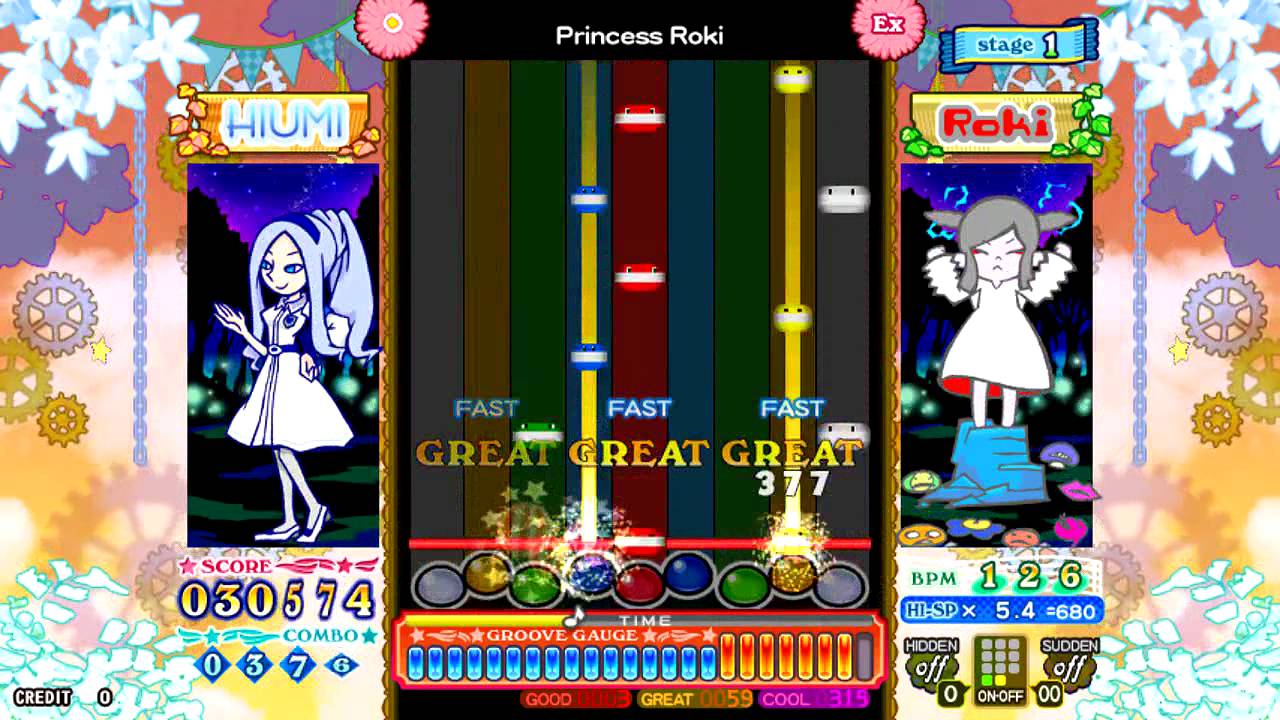 pop'n music] ルーニックエア / Princess Roki EX mirror - YouTube