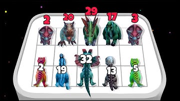 Dino Run Merge 3D : Dinosaur games MAX LEVEL  ( New Version, Dino Fight ) ⭐ Merge Simulator Battles