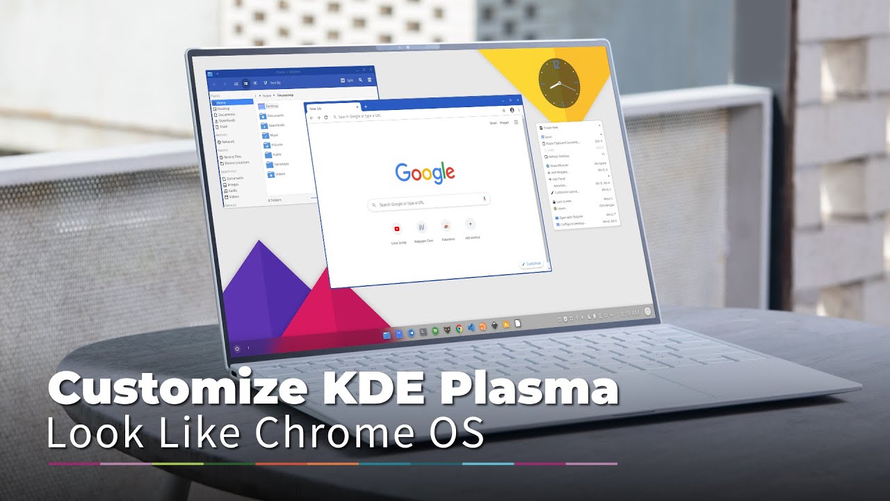 Customize Your Kde Plasma Look Like Chrome Os Youtube