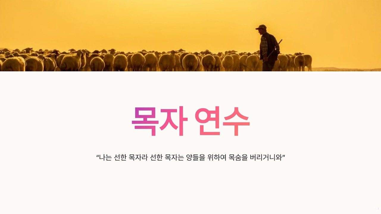 목자연수 실황 - 2026년 3월 3일(화)