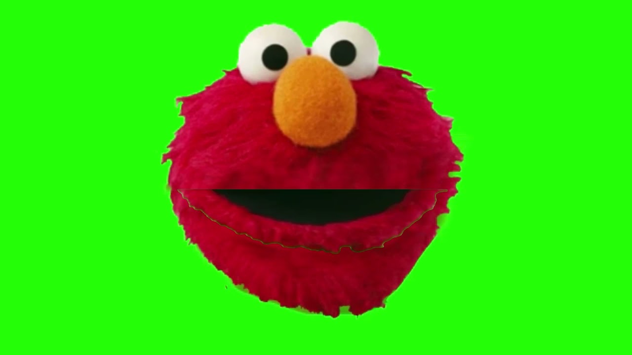 Green screen Elmo head mouth moves - YouTube