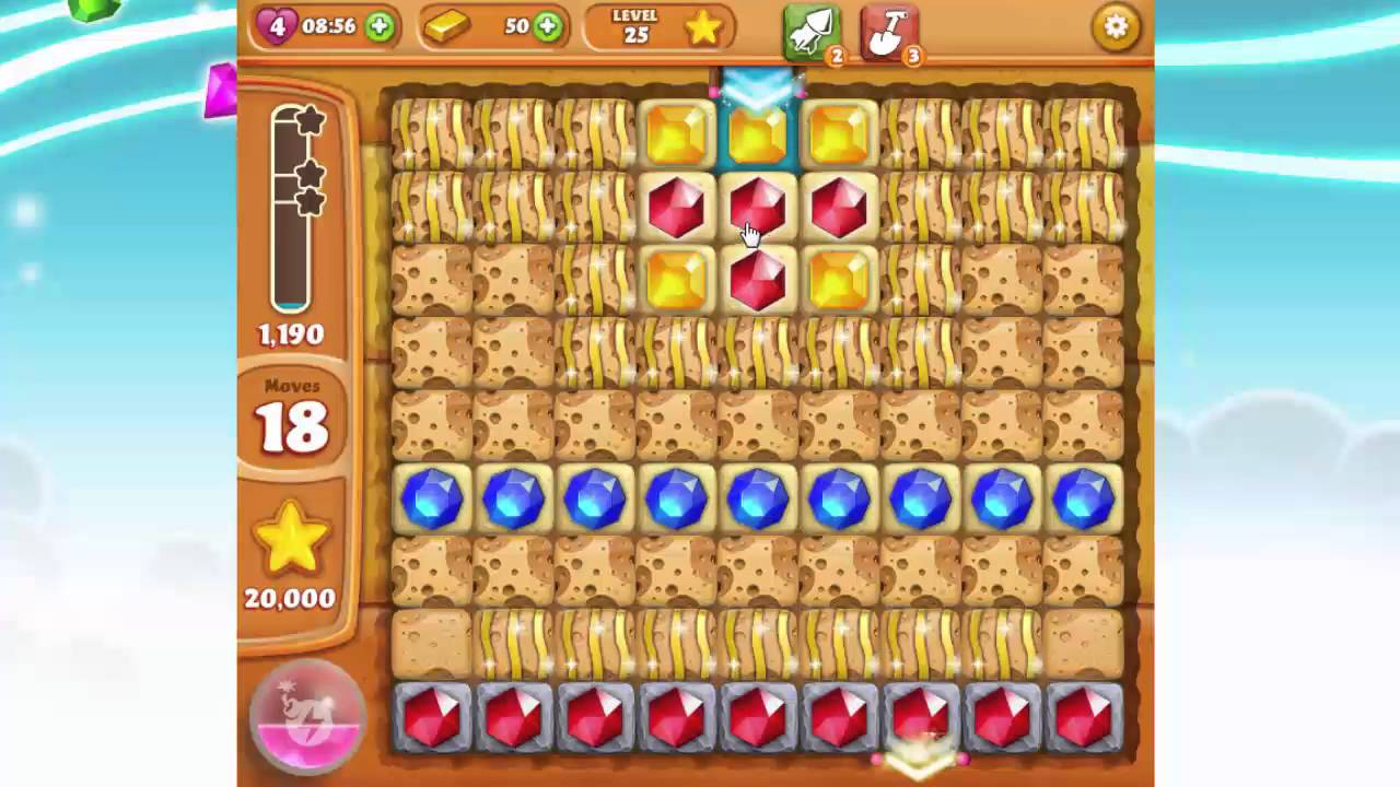 Diamond Digger Saga Level 25 Gameplay