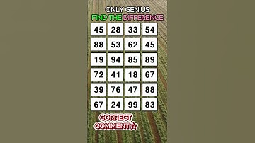GENIUS CAN FIND ALL!! Find 3 pairs of identical numbers/Dementia Prevention Quizzes/Tests.No209
