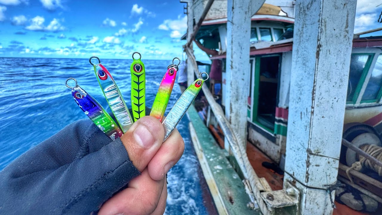 PESCA EM ALTO MAR COM ISCA ARTIFICIAL - ENCHEMOS A CAIXA DE PEIXE!!! 3 dias de pesca.