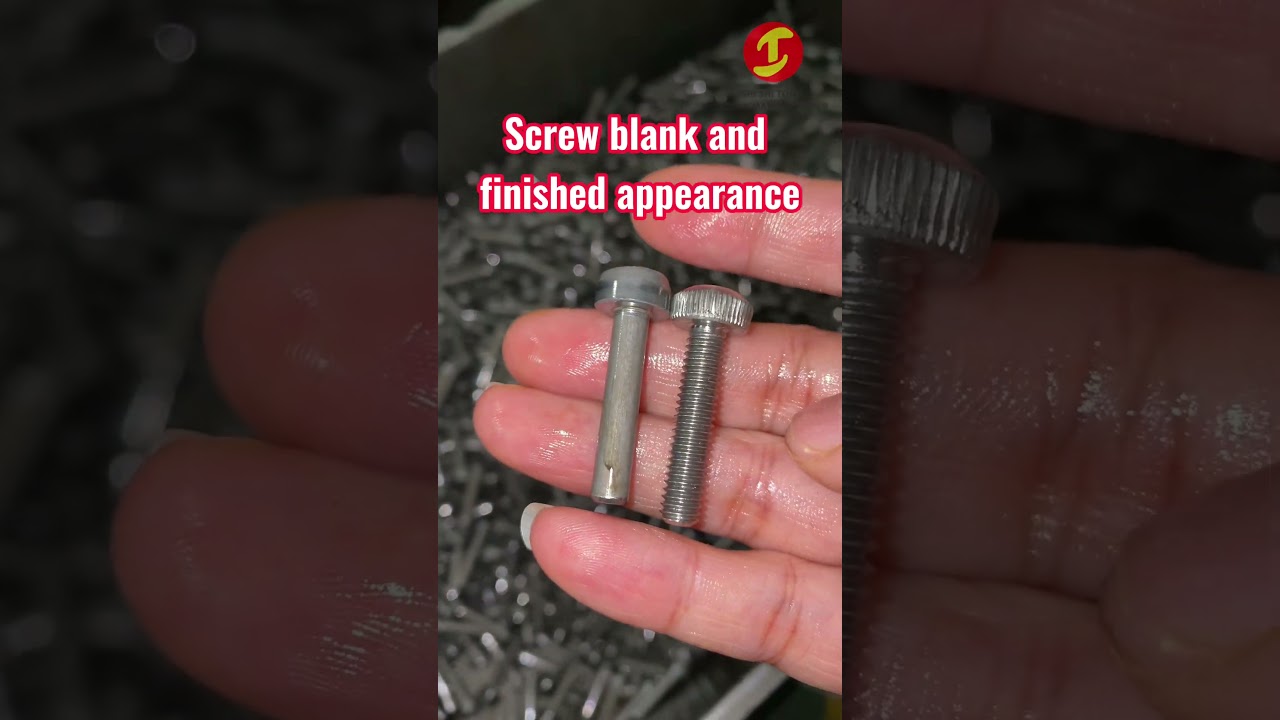 Customized pan knurled head hexagon socket machine screws  #screwmanufacturer